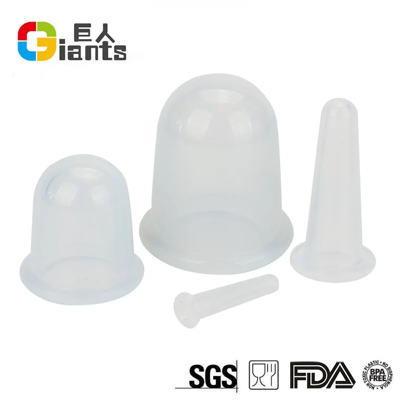 
4 PCS Silicone Cupping cup Set for Chinese Cupping and Massage Therapy 