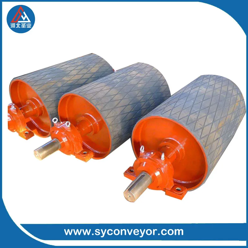 
CEMA JIS flat conveyor belt pulley with axis 