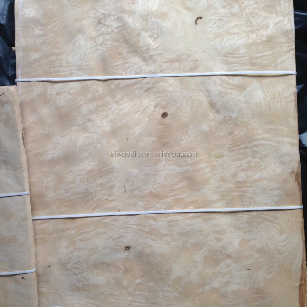 NATURAL WHITE ASH BURL WOOD VENEER