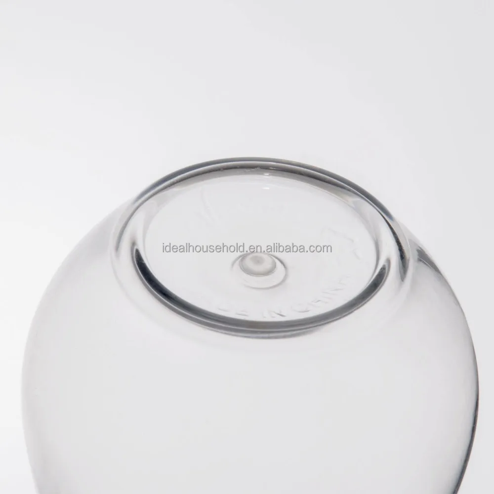 EaMaSy Party 4 oz. Clear Plastic Disposable Stemless Wine Sampler Glass