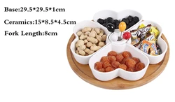 2019 New Creative Multifunctional Combination  5 Compartment  Food Storage  Box  with Fork