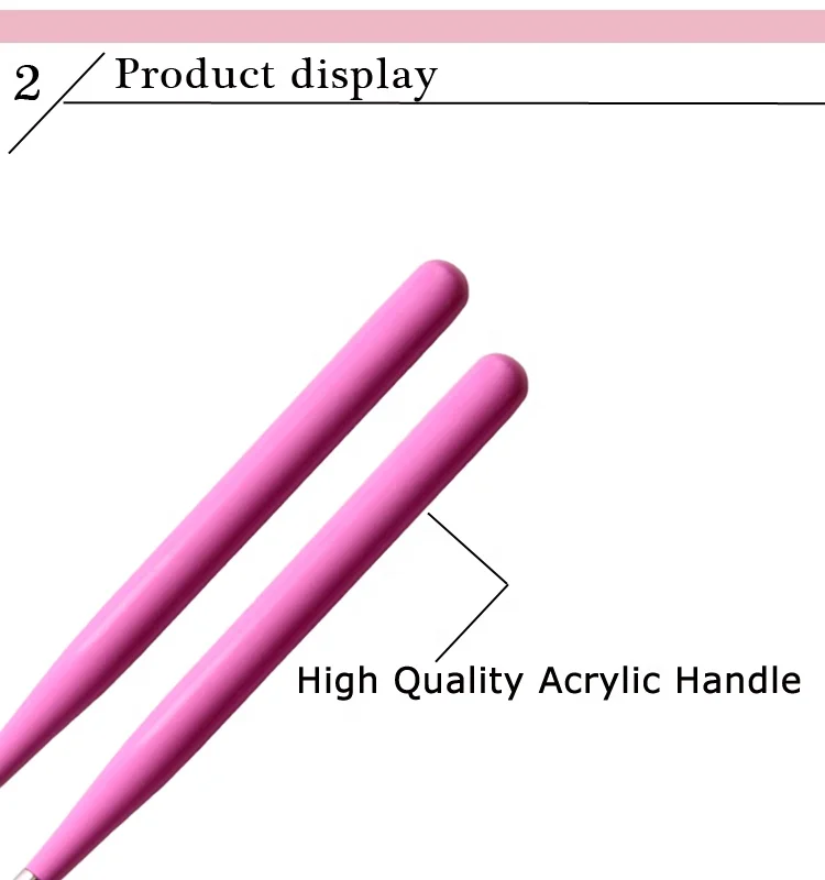 Jiexia Plastic Super Thin 9mm Nylon Hair Nail Art Fine Liner Brush for Detailer Painting