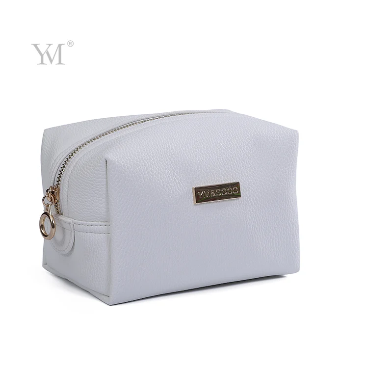 Travel Leather Organizer Luxury Waterproof Fashion Lady Eco-friendly Logo Woman Cosmetic Bag