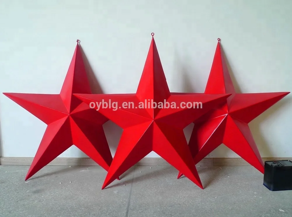 big size fiberglass decorative ceiling hanging stars for christmas decoration
