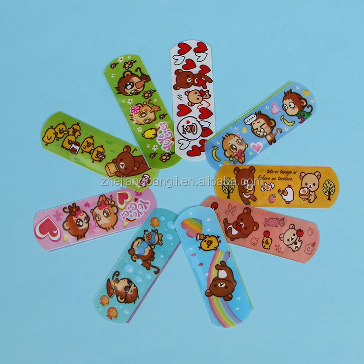 Promotional Tin Box Cartoon Plaster Colorful First Aid Bandage Custom Adhesive Kids Band Aid
