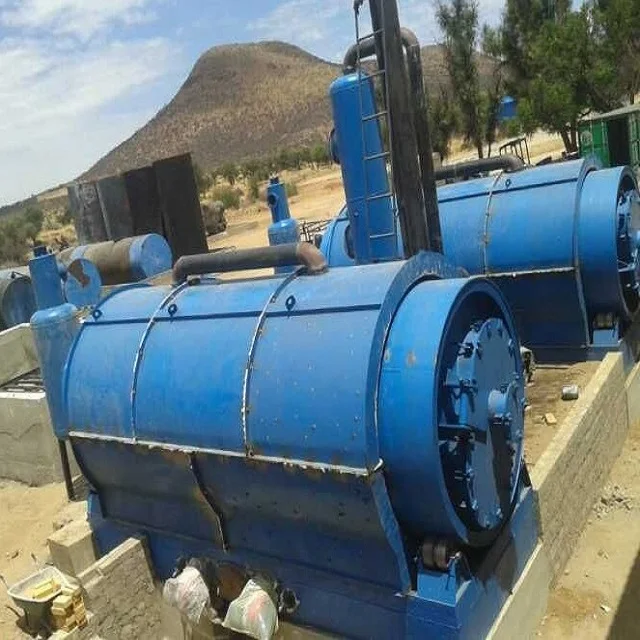  Новейшая установка пиролиза из отходов пластика в нефть мощностью 10 тонн