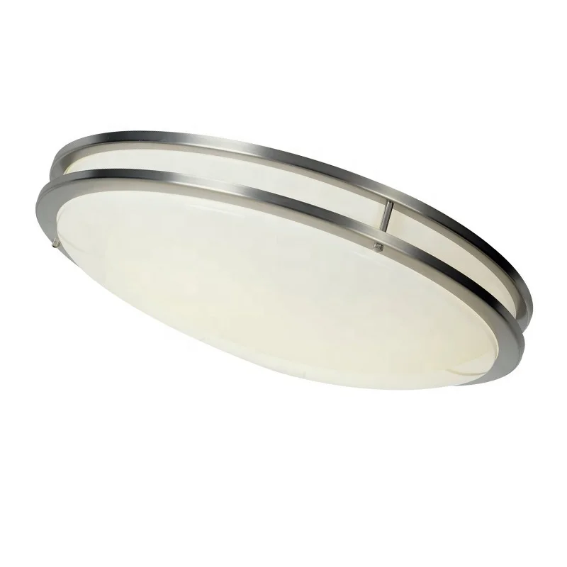 Лучшее качество светодиодная лампа датчик движения плоский светильник акриловый 110 В 220 IP20 E27 светодиодные стальные потолочные светильники