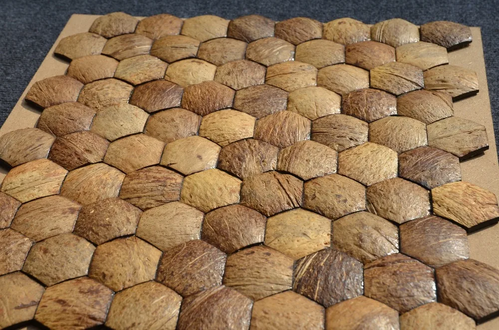 HSSF-LJ freshwater coconut shell mosaic tiles