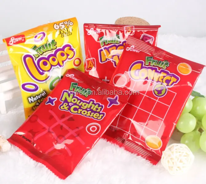 65% fruit loop soft gummy sweet candy