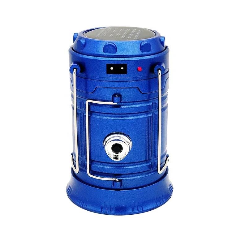 Outdoors 6LED solar zoom camping lamp usb rechargeable camping light solar powered lantern