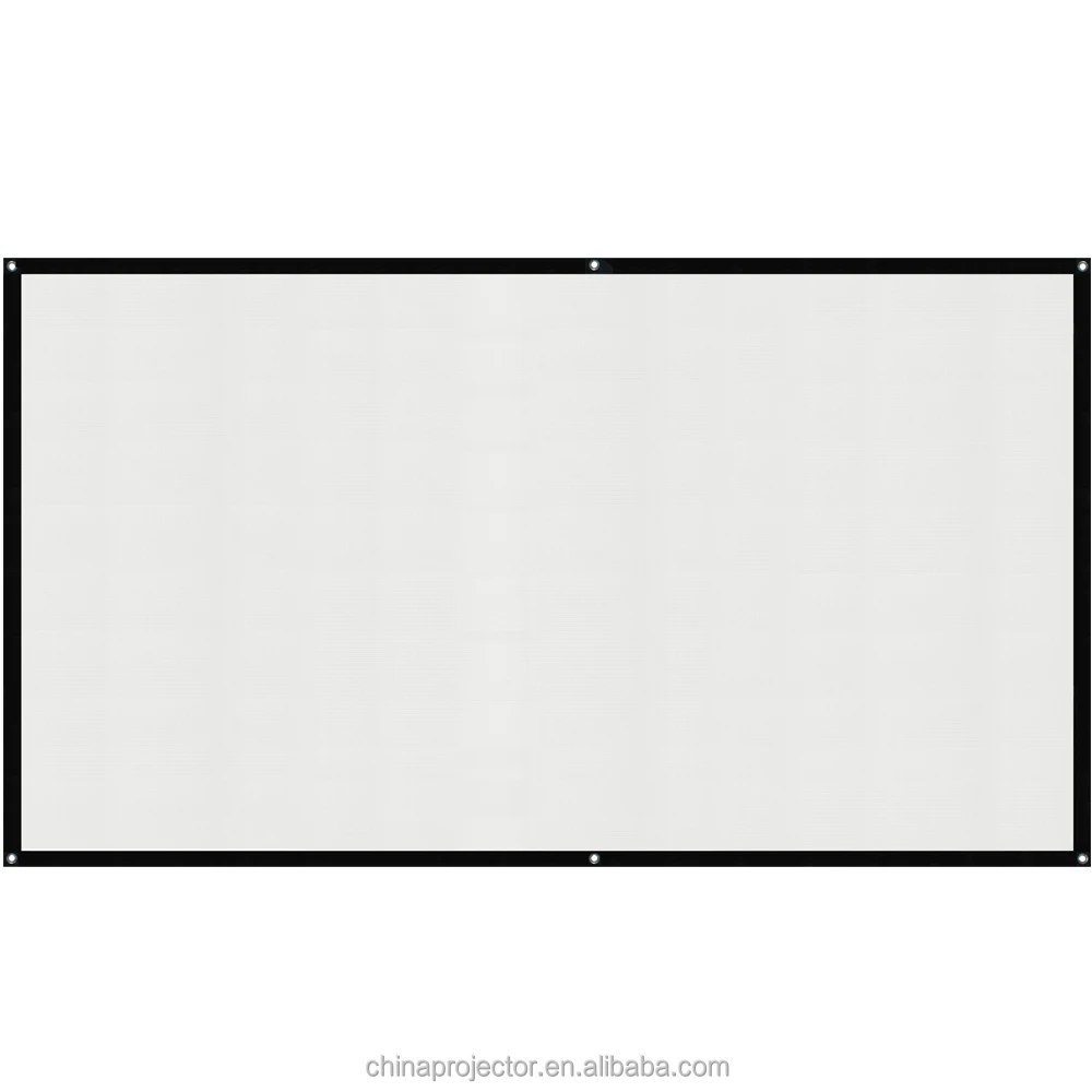 Лучший проектор с экраном для домашнего кинотеатра 200 дюймов 4:3 Дисплей портативный простой проекционный экран