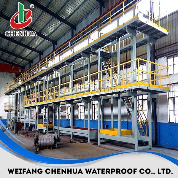 small automatic construction building material SBS waterproof membrane bitumen roll plant