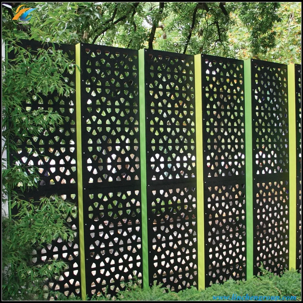 Waterproof and weather resistance composites materials WPC screen for garden fencing