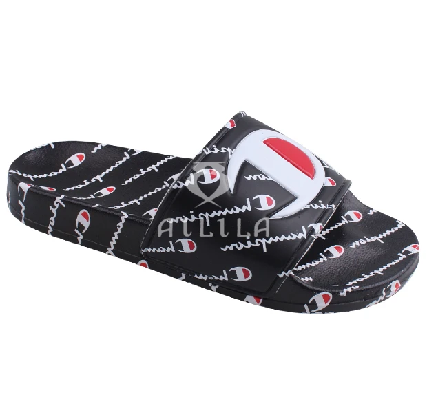 Newest Full printing customize slide slipper sandals