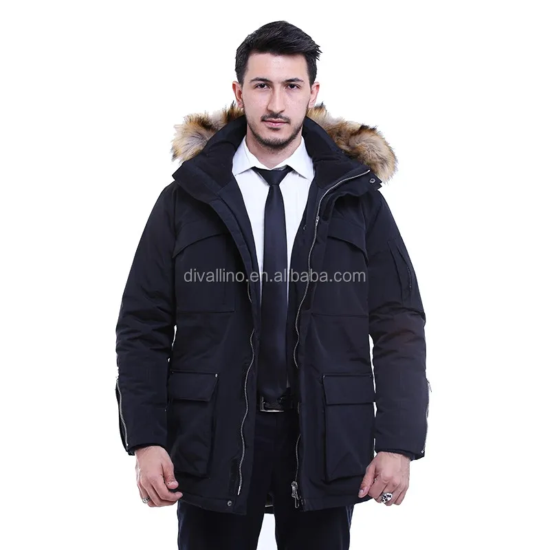 2020 Direct Factory of Fur Trim Down-Filled Parka and Winter Coat for Men