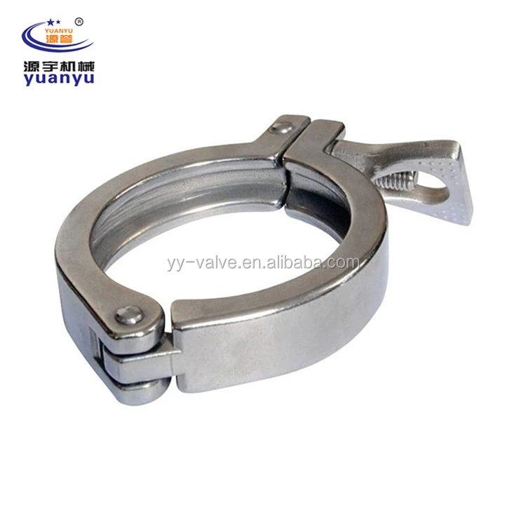 
sanitary stainless steel SS201 SS202 SS304 SS316L single pin heavy duty clamp pipe clamp 