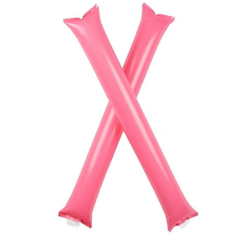 
Promotional custom cheering pom poms PE material inflatable cheering stick 