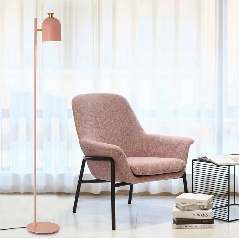 Hot sale factory kids pink yellow blue green warm light iorn covers floor lamps