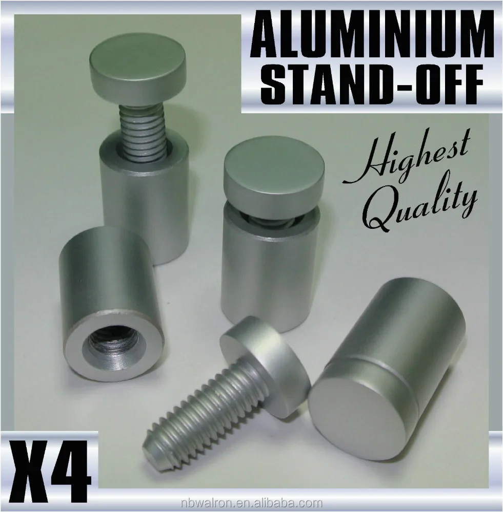 Aluminum Sign standoff 19mm(D)*25mm(H) with Satin finished