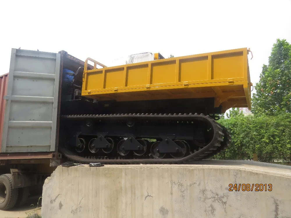 MST-1500VD full rubber crawler carrier 8tons capacity rubber track dumper for sale