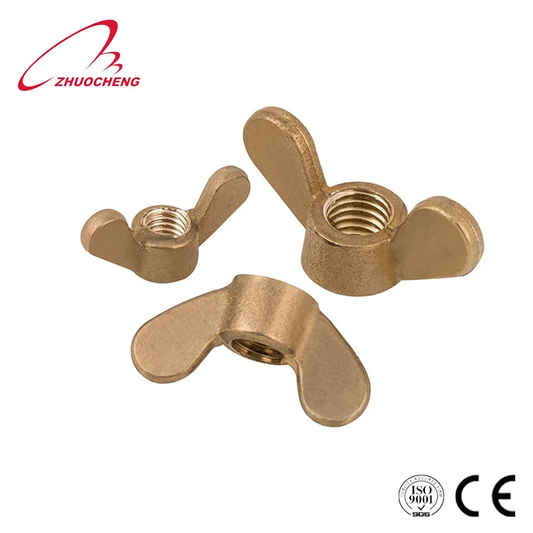  High quality brass butterfly wing nuts