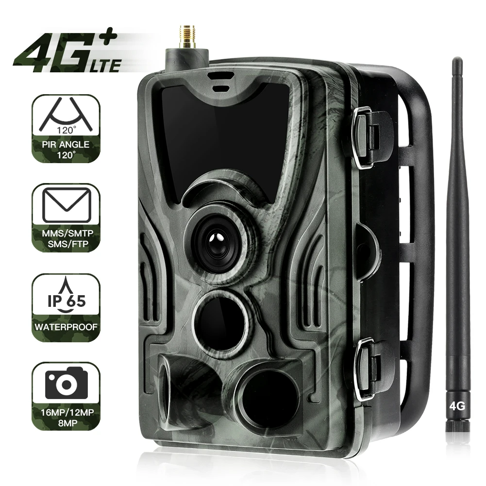 4G LTE Hunting Trail Camera SMS MMS SMTP 1080P 20MP Outdoor Digital Wildlife Camera Cellur phone HC-801LTE