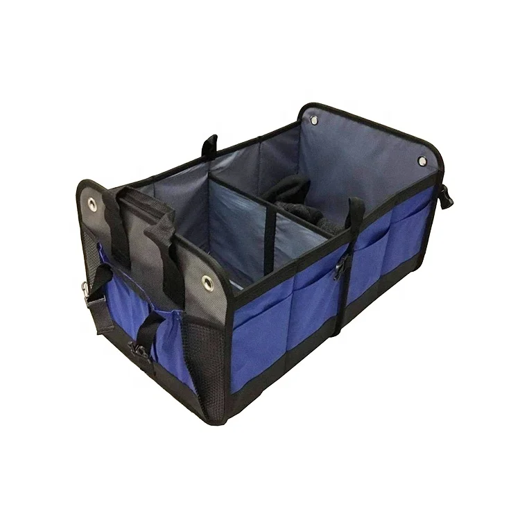 Collapsible Car Trunk Organizer / Auto Portable Trunk Cargo Storage Organizer Carrier with Straps for Car,Truck,SUV And Van