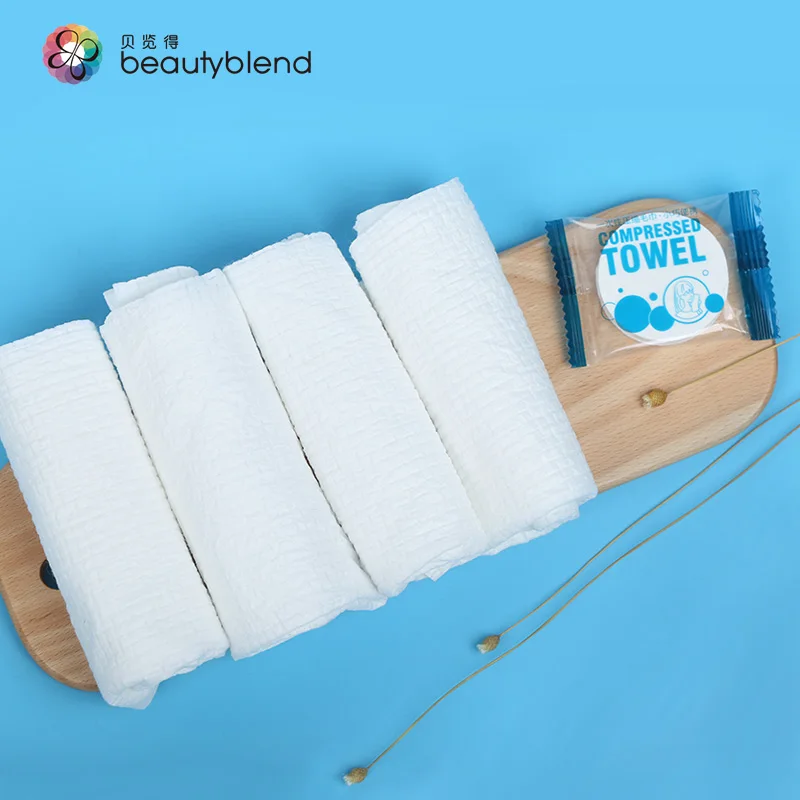 BLD Q-8010 Disposable compressed towel, independent packing compressed tissue towel for travel