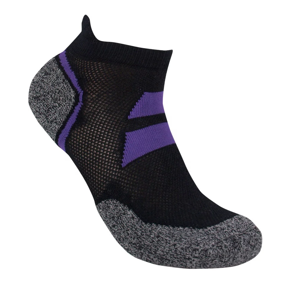 
AJ 19411, черные мужские носки с амортизирующей подкладкой, бамбуковые носки с защитой от запаха, спортивные носки из искусственного волокна и бамбука, дышащие сетчатые носки 