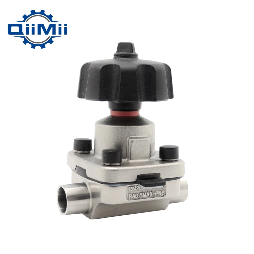 Sanitary Stainless Steel Pneumatic  Mini Type 2-Way Water Diaphragm Valve Electric or Handle Water Fluid Solenoid
