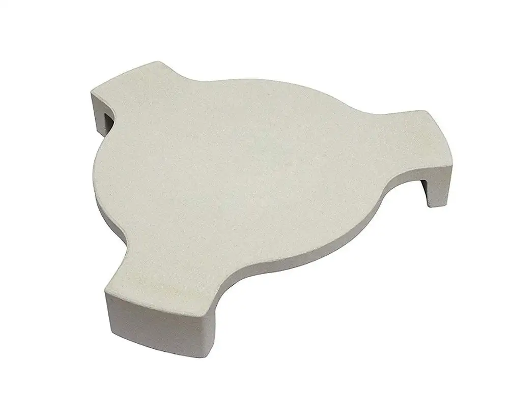 Heat Deflector Smoking Stone  Pizza Stone Plate Setter with 3 legs