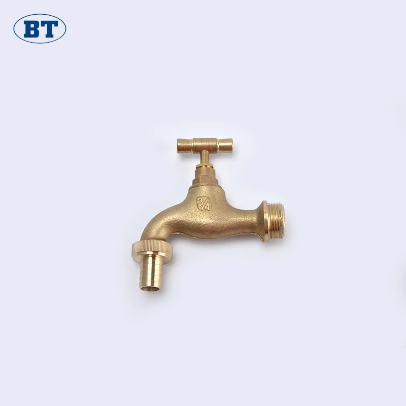 BT2015 good market brass bibcock heat exchanger tap