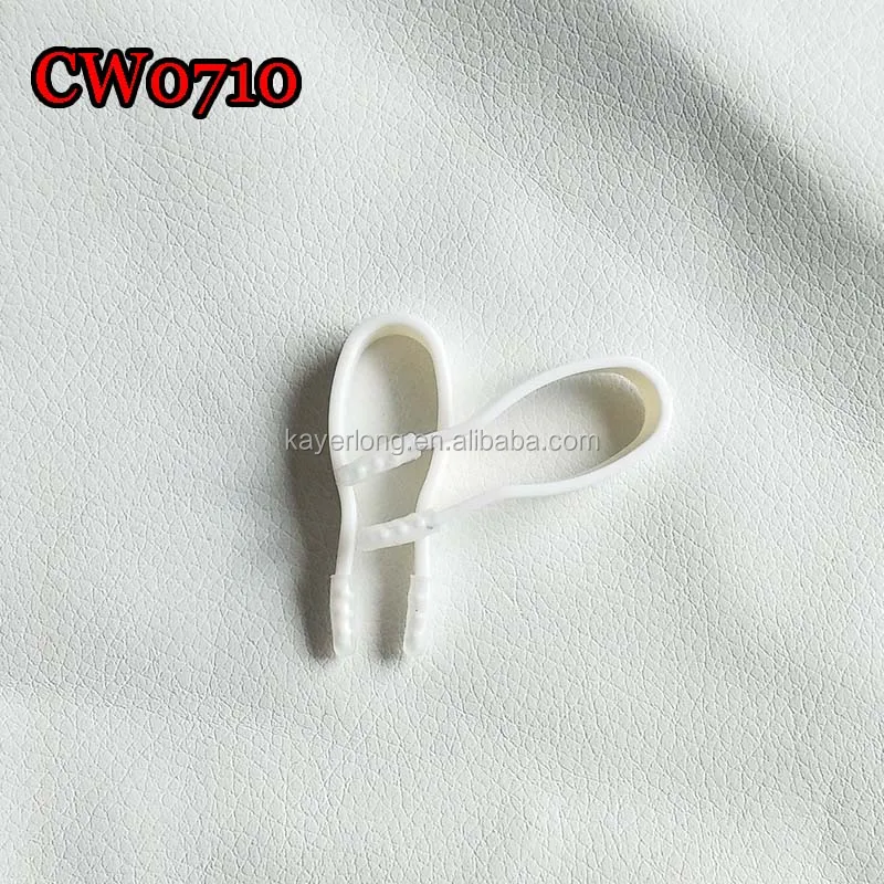 CW0710 wholesale small plastic white tweezers 42mm contact lens protect
