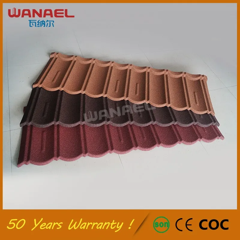 Wanael roofing material types Bond Decorative Flat Rubber Roof Tiles