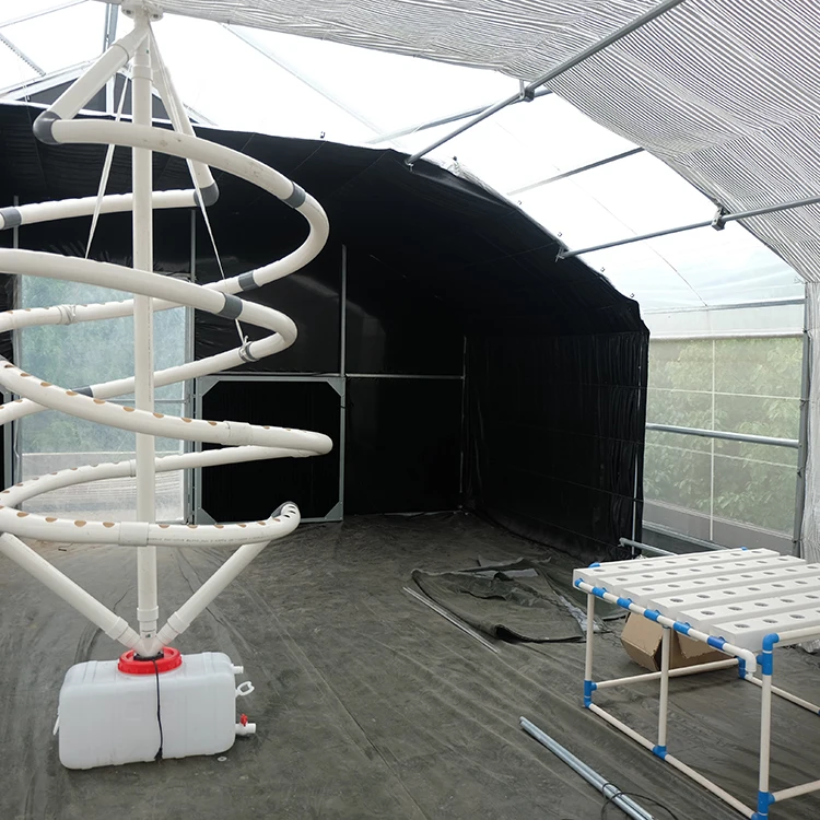 
100% automatic light deprivation blackout greenhouse for US market 
