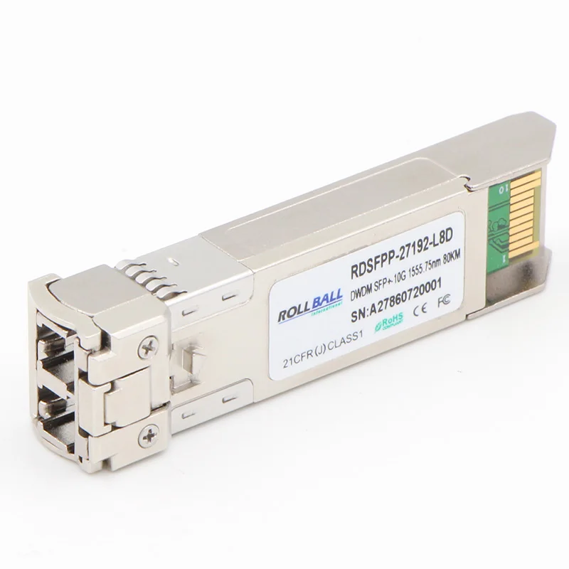 10G 40km 80km SFP DWDM модули трансивера