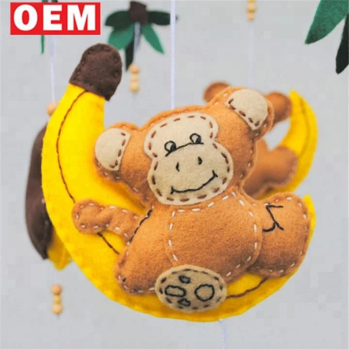 Custom design handmade monkey Nursery felt Mobile Crib baby mobiles