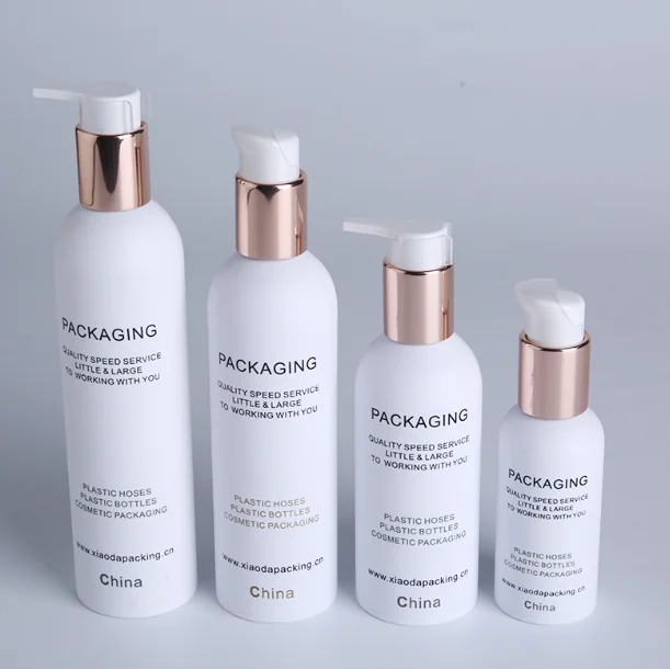 Free sample pet raw material round plastic sprayer lotion pet cosmetic containers bottle