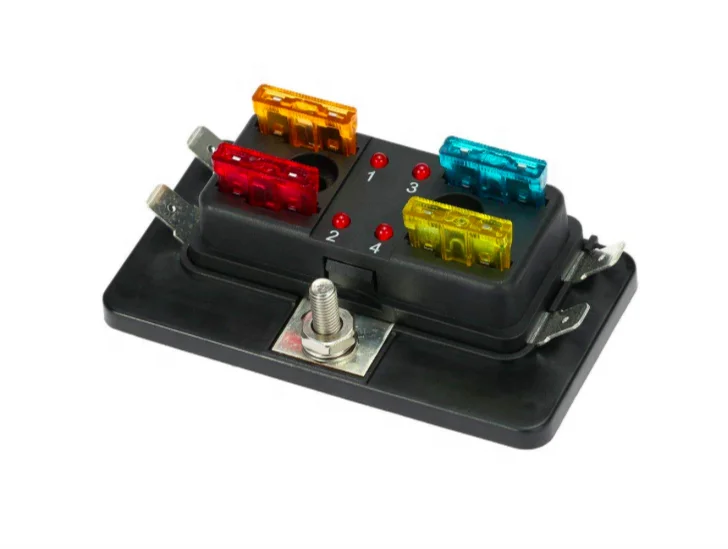 Waterproof ATC/ATO Blade Auto car 4way fuse holder