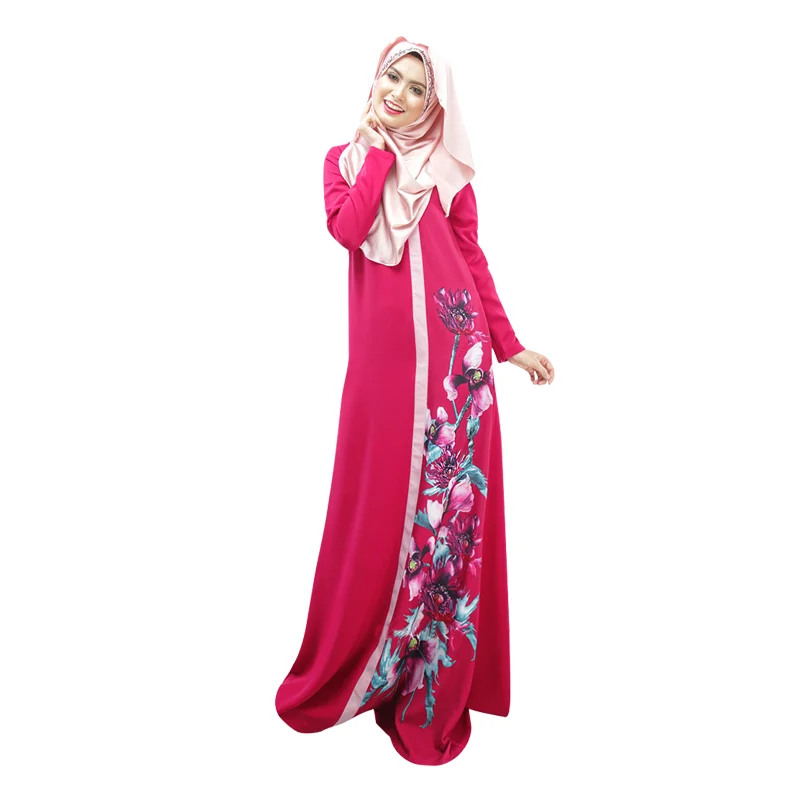Kaftan abaya burqa fashion design digital printing long maxi dress abaya dubai style