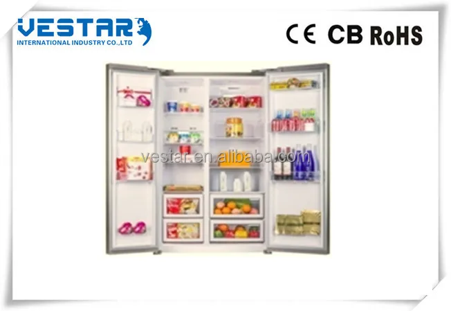 Vestar double doors 2000l refrigerator with freezersided refrigerator for kitchen appliances