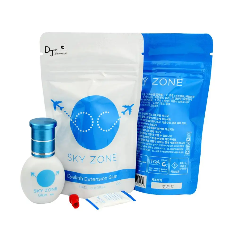 Eyelash Extension Glue sky zone Volume and Classic lashes/1-2 Sec Drying time/Retention 7 weeks Sensitive Glue