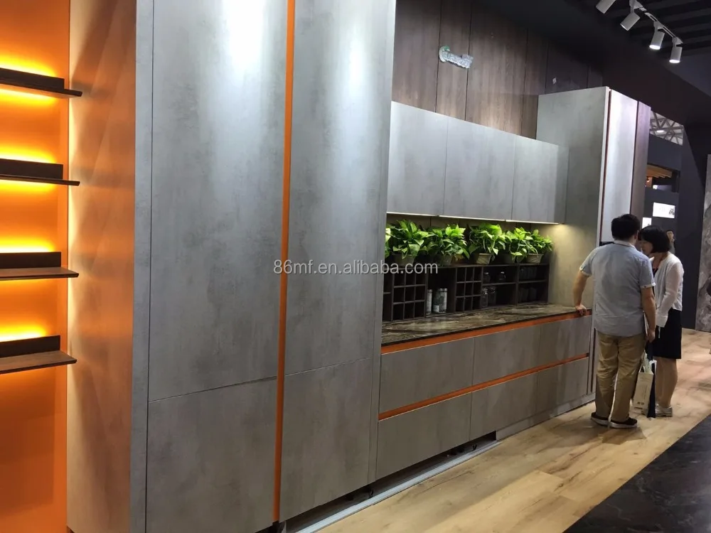 Marble concrete textured 1220*2440*18mm melamine laminated mdf