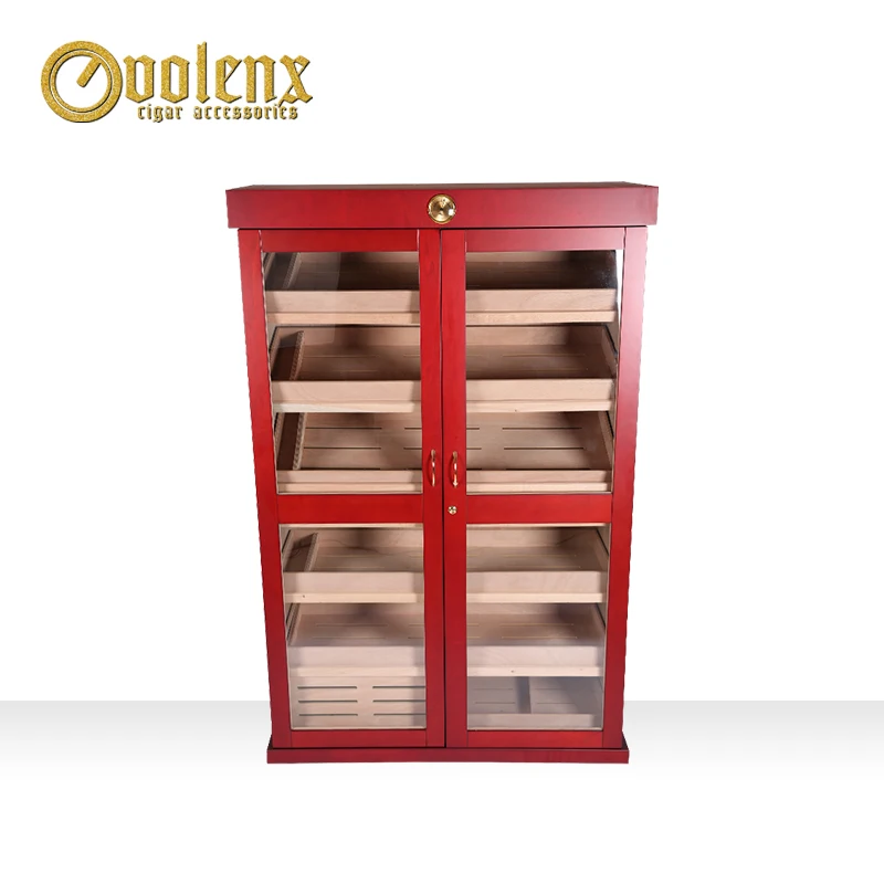 
Custom large wooden cigar cabinet for display 