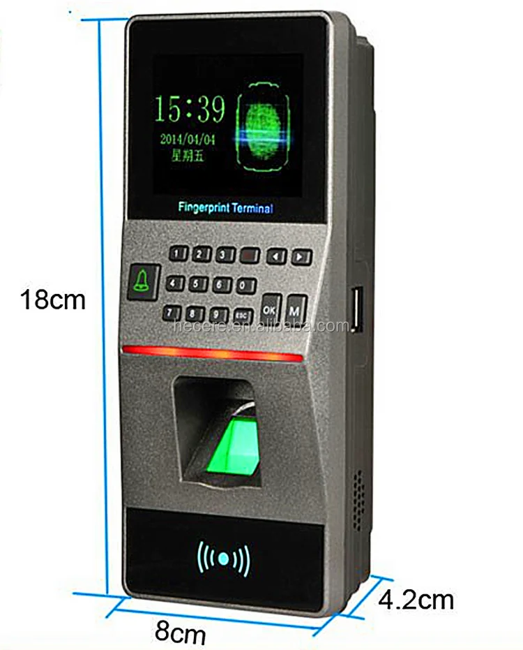 Система доступа RFID F16 TCP/IP, биометрический сканер отпечатков пальцев