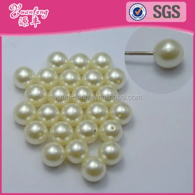 Half drilled loose imitation pearls wholesale plastic abs pearl beads