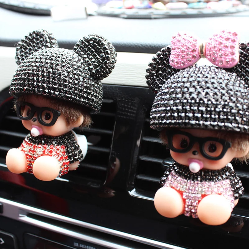 Автомобильное украшение, духи в форме клипсы, Алмазный парфюм, автомобильный освежитель воздуха, автомобильный диффузор эфирного масла для мальчиков и девочек