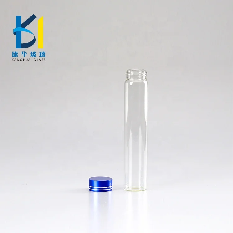15ml 30ml 40ml High Quality Glass Tube Bottle Aluminum Lid Glass Vials Bottle 100ml