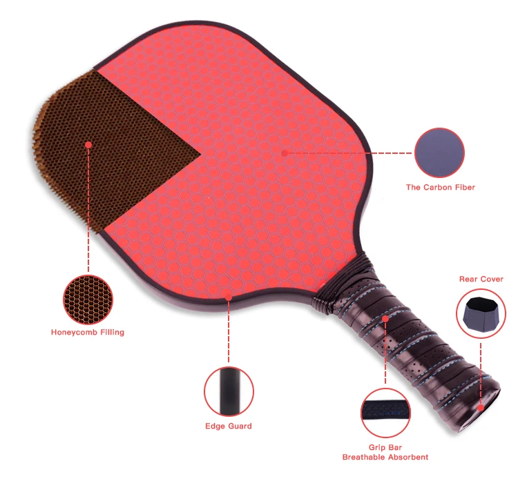 OEM/ODM paddle racket carbon ball graphite pickleball