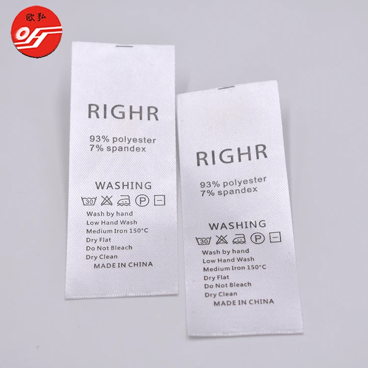 Garment Labels Custom Colorful Tyvek Paper Non-woven Wash Printed Label
